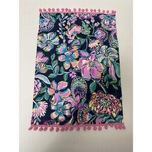 Lilly Pulitzer NWOT Hand Towels Guest Towels Tea Towels Floral Tassels Set Of 2